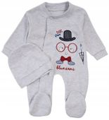 PAJAC KOMBINEZON I CZAPKA BAWEŁNIANE 68 J105H