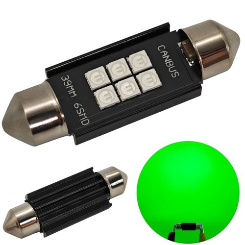 C5W C10W żarówka LED SV8.5 12-24V CANBUS 39mm - kolory Czerwony na Arena.pl