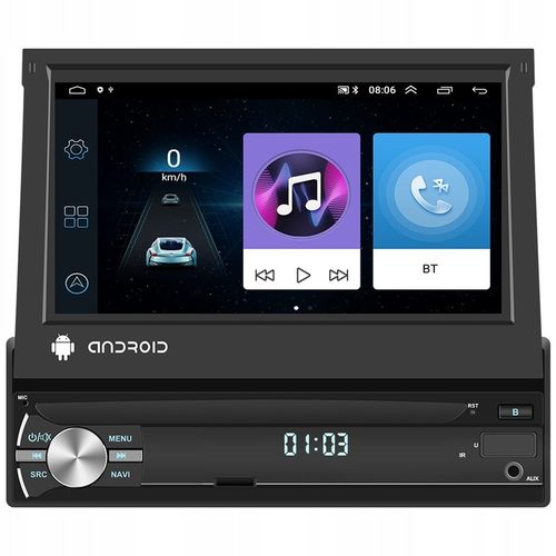 RADIO SAMOCHODOWE 1 DIN ANDROID 13 GPS USB WIFI DAB+ WYSUWANY AUX CARPLAY na Arena.pl
