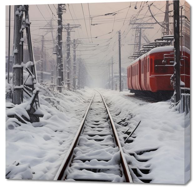 Obraz 90x90cm Podróż po Torach zdjęcie 1