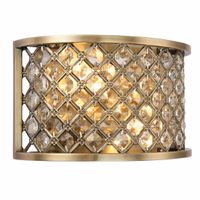 Kryształowy kinkiet Hudson 70559 Endon crystal antyczy mosiądz