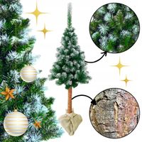 CHOINKA na PNIU 180 cm SOSNA DIAMENTOWA ośnieżona sztuczna GĘSTA piękna