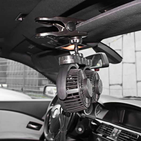 AMiO WIATRAK SAMOCHODOWY WENTYLATOR DO AUTA 24V zdjęcie 3