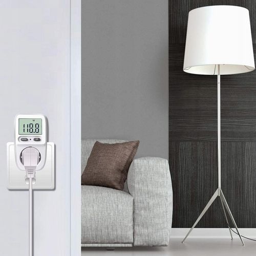 WATOMIERZ MIERNIK LICZNIK ZUŻYCIA PRĄDU POBORU ENERGII ELEKTRYCZNEJ LCD na Arena.pl