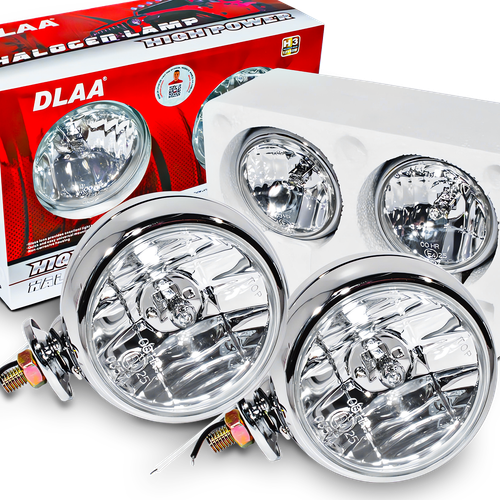 KOMPLET HALOGENÓW LA1026 Halogeny drogowe H3 55W 12V Białe NA GMOLE na Arena.pl