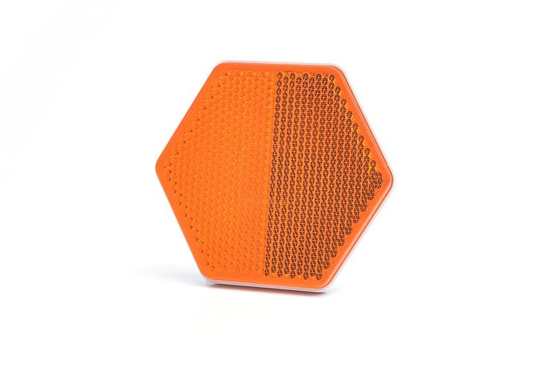 Odblask przyklejany żółty boczny 1204 zdjęcie 2