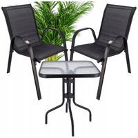 Zestaw Mebli ogrodowy MEBLE OGRODOWE Stół Krzesła na Taras Balkon Komplet