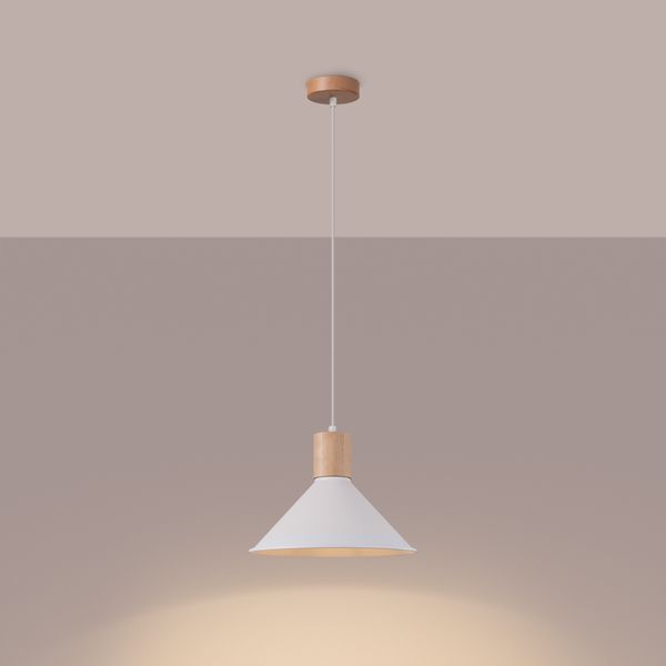 Lampa wisząca JAGA biała zdjęcie 3