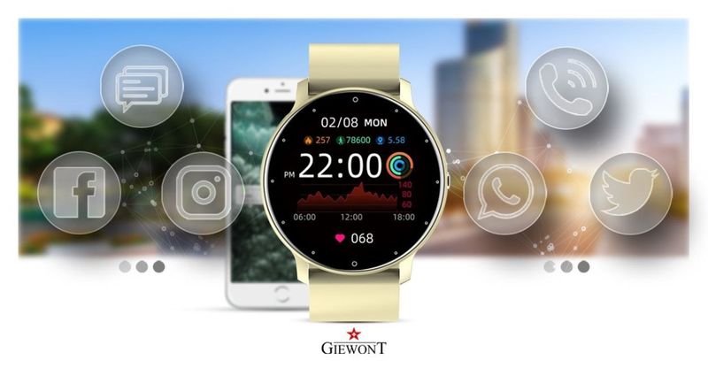 Smartwatch Giewont GW120-6 Ecru-Ecru zdjęcie 6