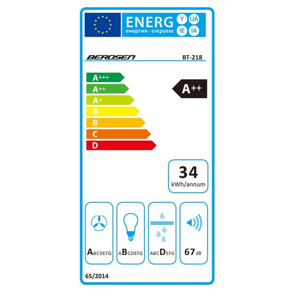 Okap kuchenny 90 cm Czarny Berdsen BT-218 zdjęcie 11