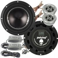 Zestaw głośników samochodowych 6,5" Peiying 90 dB 4 Ohm 120 W
