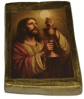 Ikona Jezus z Hostią mała