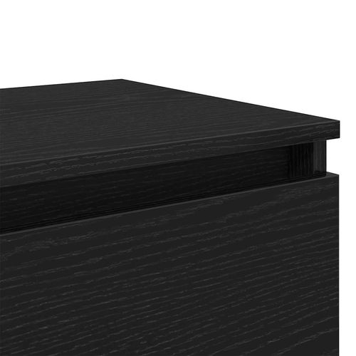 Szafka Nocna Czarny dąb 40 x 35 x 50 cm Materiał drewnopochodny na Arena.pl