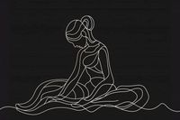 Plakat 91,5x61cm Pozycja Siedząca