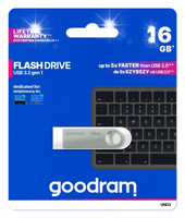 Pendrive GOODRAM UNO3 16GB USB 3.2 Gen 1 Srebrny