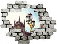 Naklejka samoprzylepna efekt 3D miasta ulice TANIO