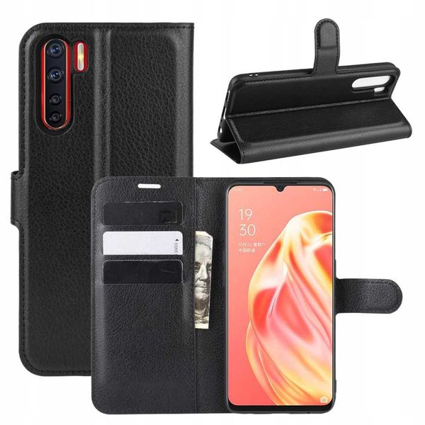 LITCHI Oppo Reno 3 / A91 czarny zdjęcie 1