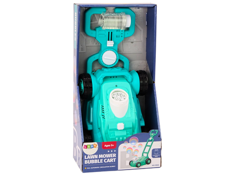 Maszyna Do Baniek Mydlanych Kosiarka Jeździk z Rączką Niebieski na Arena.pl