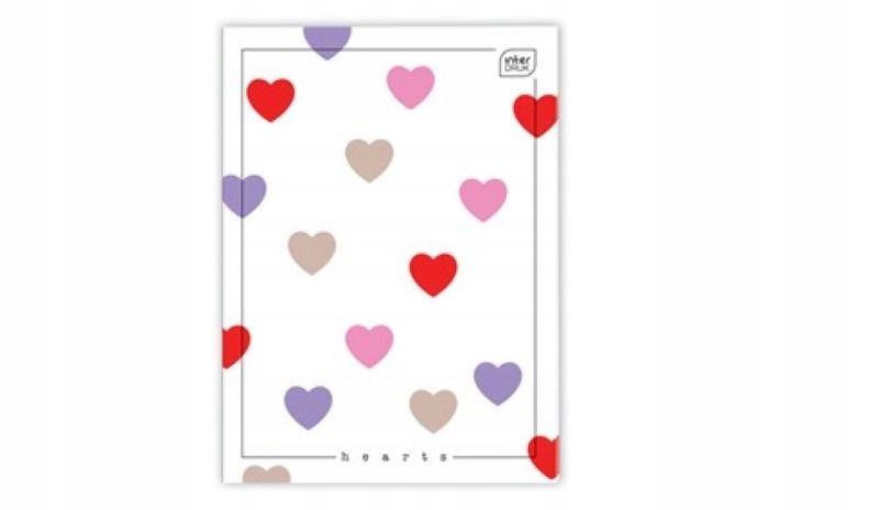 Zeszyt A4 80# M 70G UV Hearts zdjęcie 1