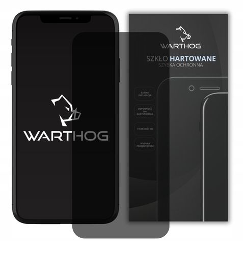Szkło hartowane prywatyzujące Warthog do Apple iPhone 15 Pro Max 2szt EZFit na Arena.pl