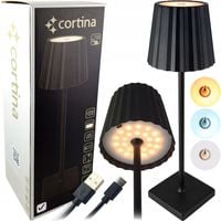 NOWOCZESNA LAMPA LED LAMPKA STOŁOWA NOCNA BIURKOWA USB BEZPRZEWODOWA