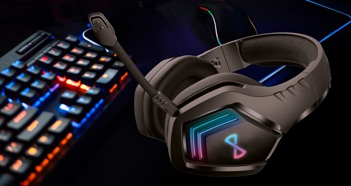 Słuchawki GHS-700 Bezprzewodowe Gamingowe Mikrofon zdjęcie 3