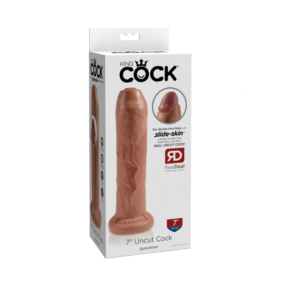 Dildo King Cock Pipedream Uncut 7 Tan zdjęcie 1