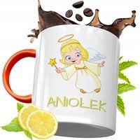 Kubek Pomarańczowy Dla Dzieci Na Dzień Dziecka Z Nadrukiem Ze Zdjęciem