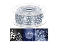 Lampki Choinkowe 500 LED Mikro Drucik 50m Pilot BIAŁY ZIMNY