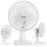 WENTYLATOR WIATRAK BIURKOWY 2 TRYBY MOCNY najnowszy model 2024r ADLER