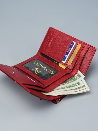 kompaktowy portfel z lakierowanej skóry - lorenti na Arena.pl