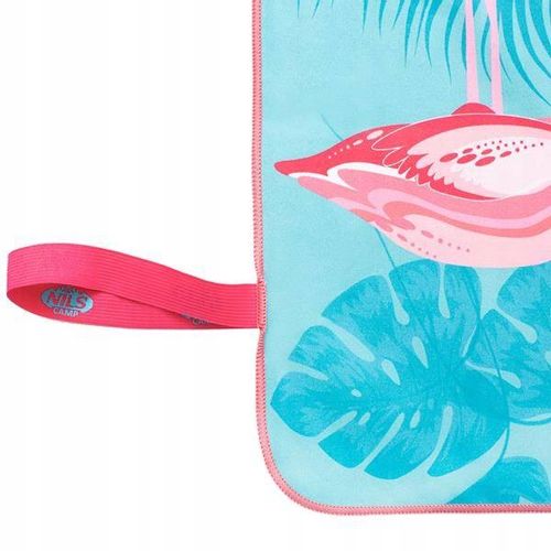 FLAMING RĘCZNIK Z MIKROFIBRY 160X80 cm NILS CAMP na plażę piknik urlop na Arena.pl