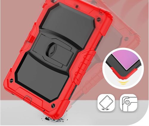 Etui do iPad 9/8/7 10.2" z Podstawką i Miejscem na Rysik Czerwone na Arena.pl