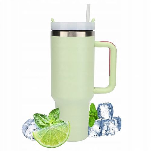 KUBEK TERMICZNY do kawy herbaty TERMOS szczelny ze słomką KAMILLE 1200ml na Arena.pl