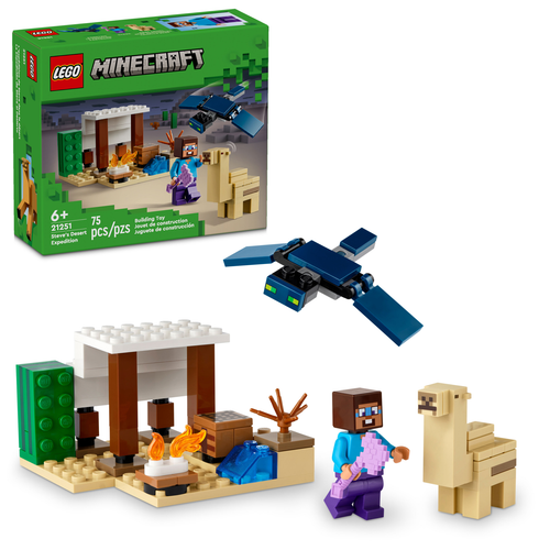 LEGO Minecraft Pustynna wyprawa Steve’a 21251 - 75 elementów dla dzieci +6 na Arena.pl