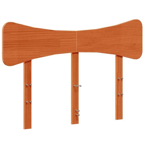 Wezgłowie do łóżka, woskowy brąz, 135 cm, lite drewno sosnowe na Arena.pl