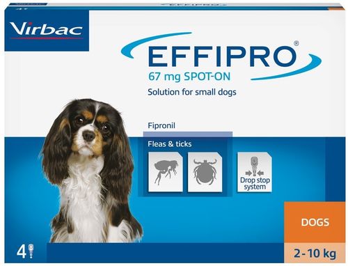 EFFIPRO  Spot-On pies S 2-10 kg (pipeta 4 x 0,67ml) na Arena.pl