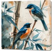 Obraz 90x90cm Trzy Ptaki