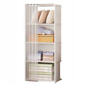 SZAFA Modułowa SKŁADANA Wieszak GARDEROBA na UBRANIA 125x28x40 cm