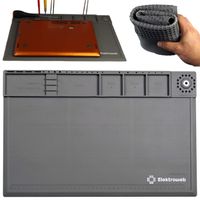 Mata serwisowa silikonowa do lutowania szara 46x31