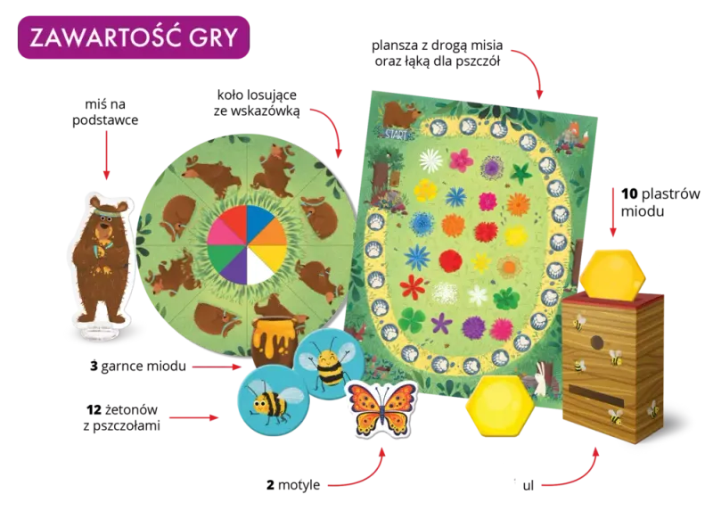 Miś i pszczoły. Gra kooperacyjna zdjęcie 2