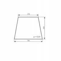 szyba boczna - bok ver.II do ciągnika URSUS C-360 kabina Szczytno