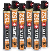 Gaz do Gwoździarek Gazowych Nabój gazowy 6 szt 152mm 74ml 40g L+152
