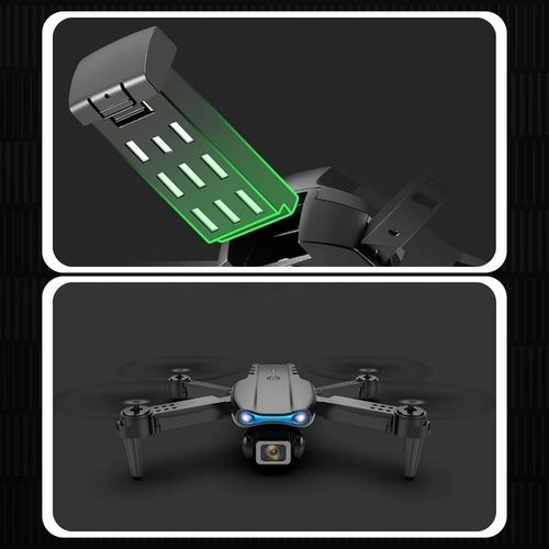 DRON e99 PRO 2x KAMERA 4K ZAWIS 200M UNIKANIE PRZESZKÓD WIFI TORBA PILOT na Arena.pl