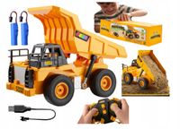 Wywrotka Pojazd Budowlany Zdalnie Sterowana Pilot Akumulator Rc 2.4Ghz Led