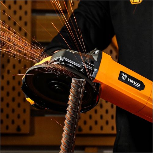 SZLIFIERKA KĄTOWA KĄTÓWKA 1100W 125MM Z REGULACJĄ OBROTÓW DEKO + 3 TARCZE na Arena.pl