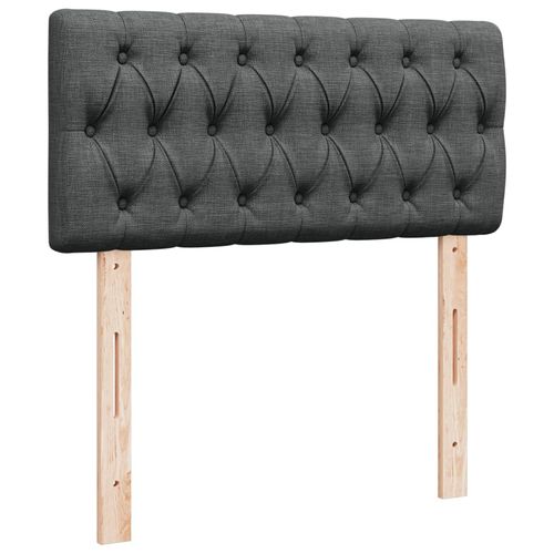 Łóżko kontynentalne z materacem, ciemnoszare, pojedyncze na Arena.pl