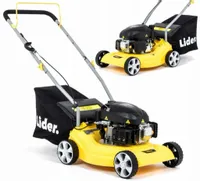 LIDER MOCNA LEKKA KOSIARKA SPALINOWA DO TRAWY KOSZ 41cm BEZ NAPĘDU PCHANA