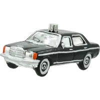 Bombka choinkowa szklana: Klasyczny Samochód Retro: czarny