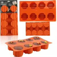 FORMA SILIKONOWA MONOPORCJE DO BABECZEK 17x29,5 CM 8SZT DESERY 3D MUSY